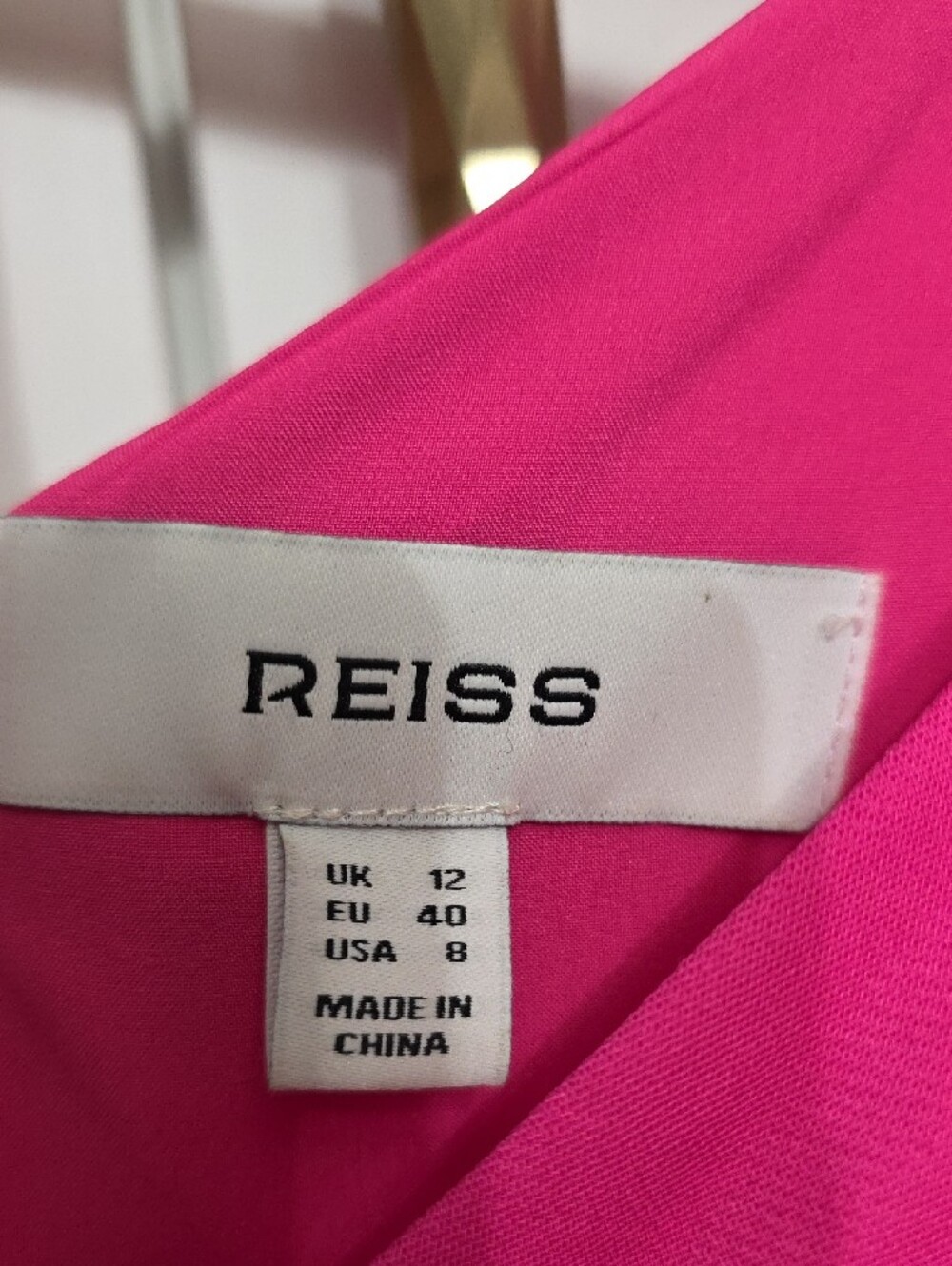 Reiss Hot Pink One-Shoulder Wide-Leg Jumpsuit - Picture 6 of 6